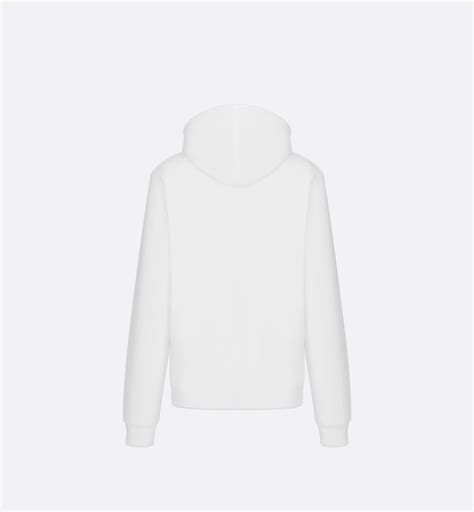 sweat dior homme blanc|dior hooded sweater.